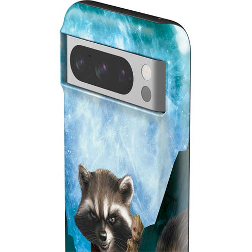 Marvel Rocket and Baby Groot Cosmic Bond Google Pixel 8 Pro Impact Case